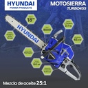 Motosierra de gasolina de 18" Hyundai TURBO455