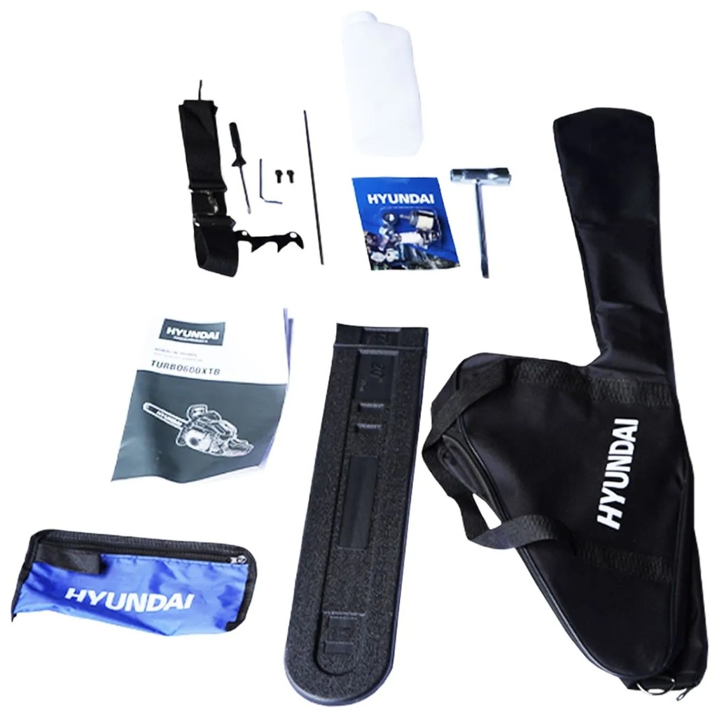 MOTOSIERRA HYUNDAI 20 PULGADAS 2.7 HP PASO 0.325" C/BOLSA DE TRANSPORTE - TURBO600XTB