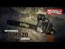 Motosierra De 20" Con Motor A Gasolina De 2 Tiempos 52cc 2.5Hp Husky HKM520