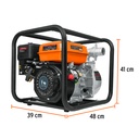 Motobomba autocebante 2" x 2" a gasolina 7 HP, TRUPER CÓDIGO: 17116 CLAVE: MOTB-2