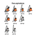 Bolsa con 3 filtros de tela, aspiradoras 5-16 gal, TRUPER CÓDIGO: 12080 CLAVE: FIL-ASPI-G2