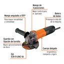 Esmeriladora angular 4-1/2", 700W, TRUPER PRO CÓDIGO: 14013 CLAVE: ESMA-4-1/2A12