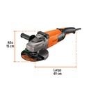 ESMERILADORA ANGULAR 7", 2200W, TRUPER PRO CÓDIGO: 14012 CLAVE: ESMA-7A3