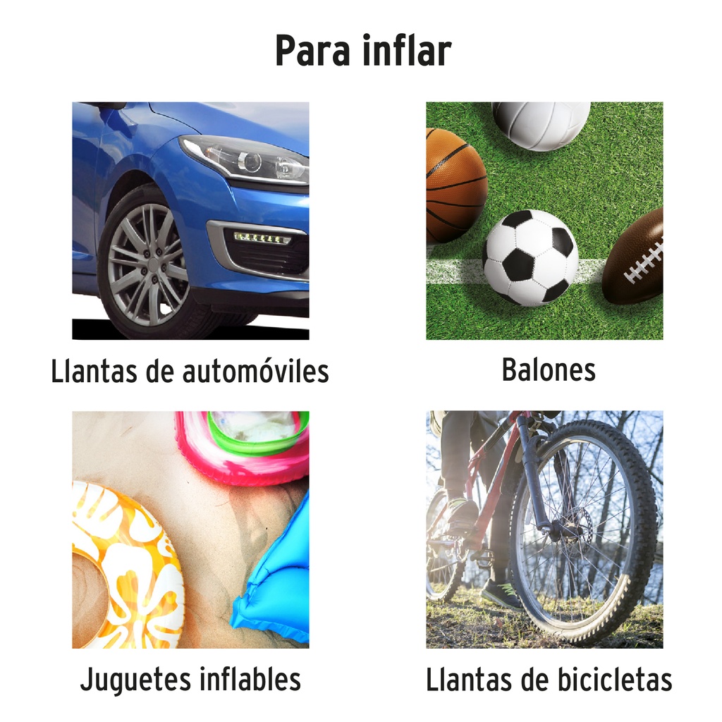 COMPRESOR DE AIRE 12 V PORTÁTIL, PARA AUTO, INCLUYE MALETÍN CÓDIGO: 19999 CLAVE: COMP-12 