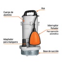 BOMBA SUMERGIBLE CUBIERTA ALUMINIO,AGUA LIMPIA, 1 HP, TRUPER CÓDIGO: 15003 CLAVE: BOS-1LPX 
