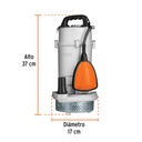 BOMBA SUMERGIBLE CUBIERTA ALUMINIO,AGUA LIMPIA, 1 HP, TRUPER CÓDIGO: 15003 CLAVE: BOS-1LPX 