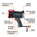 Linterna reflectora LED 900 lm, recargable, TRUPER CÓDIGO: 102404 CLAVE: LARE-900