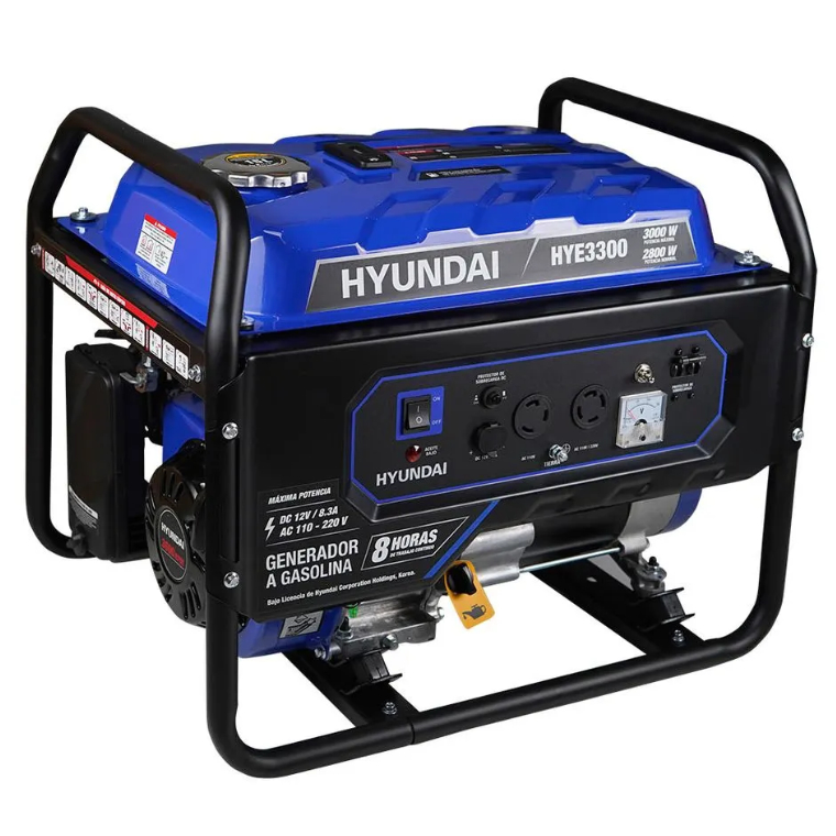 GENERADOR PROFESIONAL HYUNDAI POTENCIA MAXIMA 3000W 110V/220V - HYE3300
