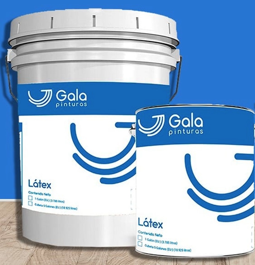 CUBETA DE PINTURA DE LATEX GALA PARA INTERIOR, AXALTA PINTURAS EL VOCAN.