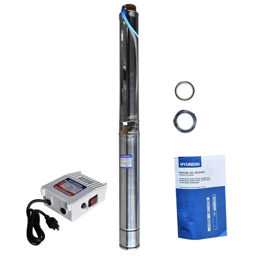 BOMBA DE AGUA HYUNDAI 3 HP BIFÁSICA POZO DE 4" SALIDA 2" - HYWP3020G