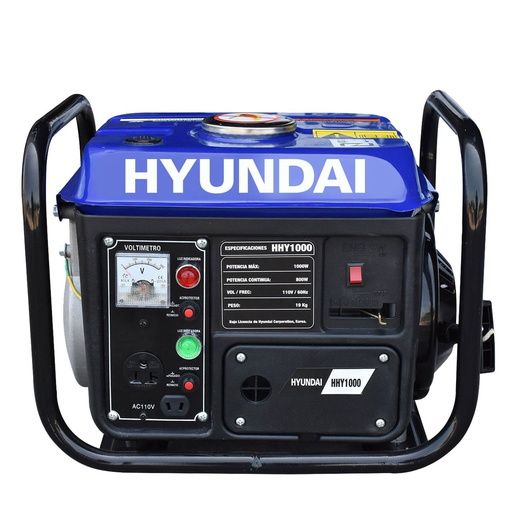 Generador Hyundai Portátil a Gasolina 800-1000W – HHY1000