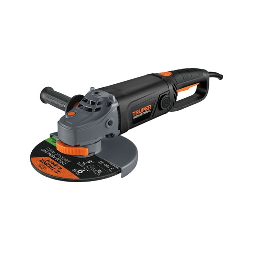 ESMERILADORA ANGULAR 9", 2100W, TRUPER INDUSTRIAL CÓDIGO: 12482 CLAVE: ESMA-9N3 