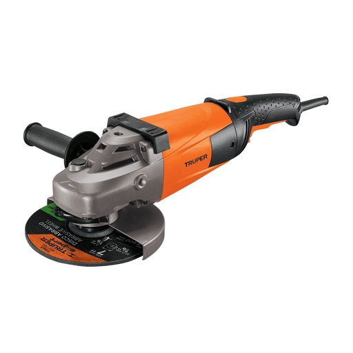 ESMERILADORA ANGULAR 7", 2200W, TRUPER PRO CÓDIGO: 14012 CLAVE: ESMA-7A3