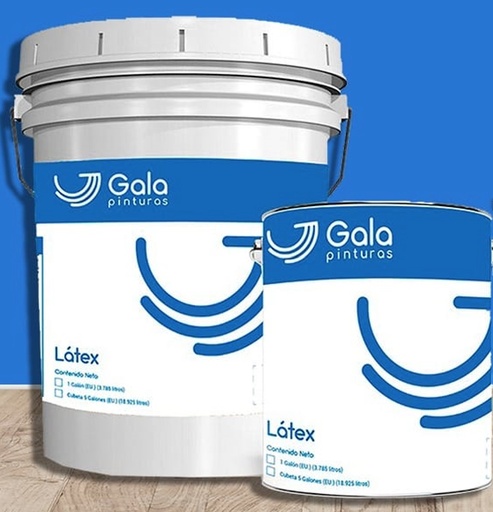 CUBETA DE PINTURA DE LATEX GALA PARA INTERIOR, AXALTA PINTURAS EL VOCAN.